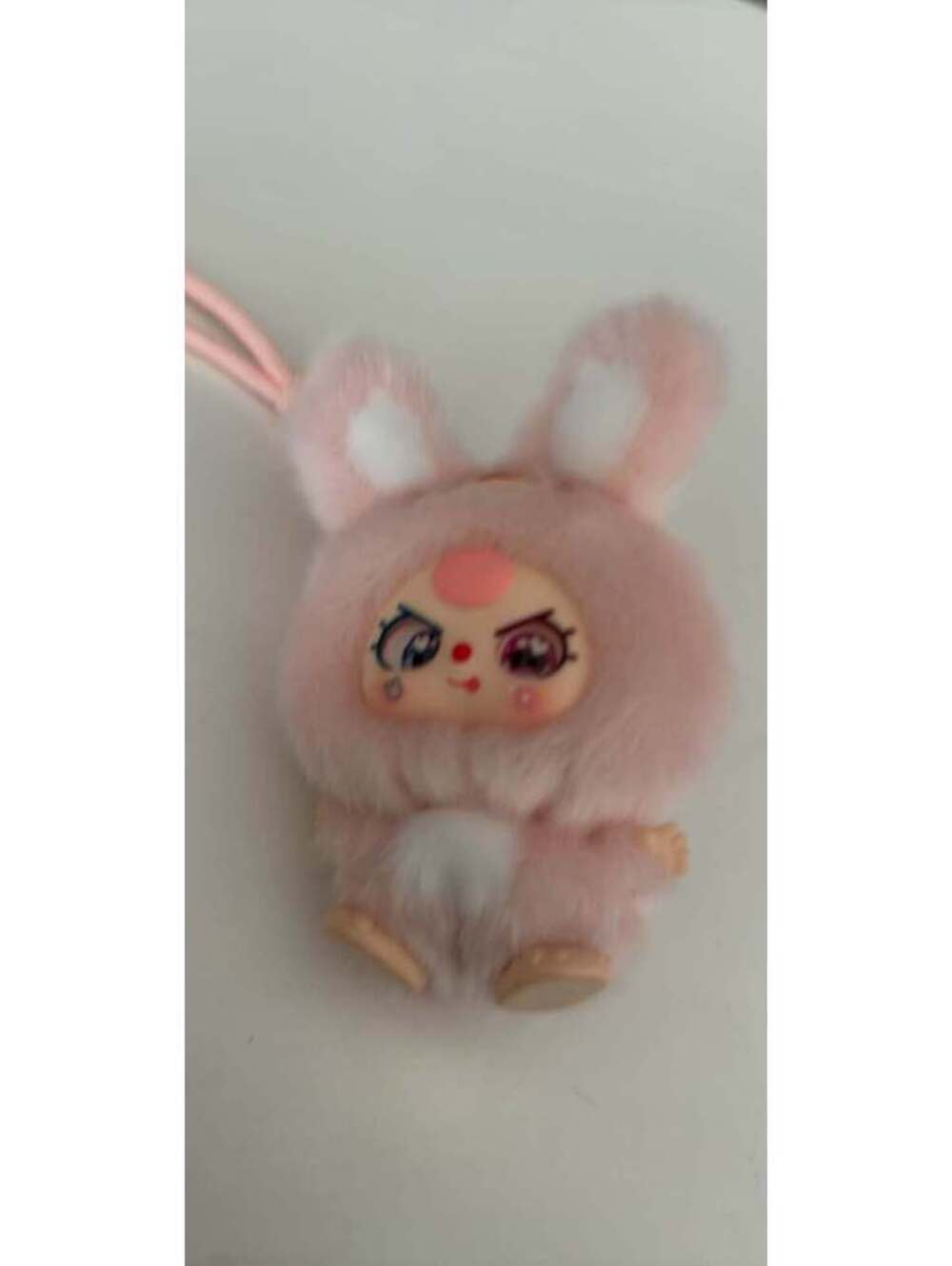 Pop Mart Labubu The Monsters Plush Pendant Pink Bunny